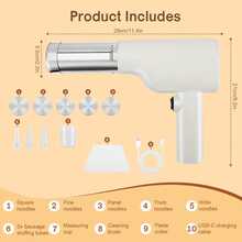 Electric Idiyappam And Pasta Machine, Handheld Wireless Pasta Press, 6-In-1 Automatic Pasta Machine, Multi-Purpose Kitchen Tools For Idiyappam, Pasta And Homemade Noodles - White - View 3