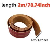 1片 1.57英寸 x 78.74英寸 自粘式护角条，Decowood PVC 柔性木纹剥离粘贴式护角条，墙角保护条，适用于内角/外角、地板、窗户、门、天花板、台面 - 彩色 - 查看 4