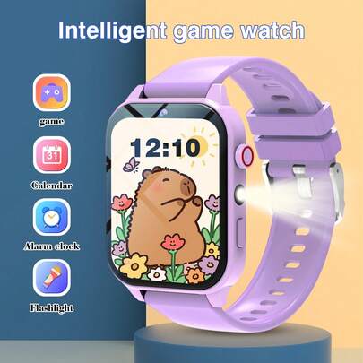 Kids Smart Game Watch With Camera,Photo Album, 18 Built-In Games, Calculator, Calendar, LED Lights,Perfect Holiday Gift For Childrens!