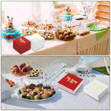 D100 Pcs Horse Racing Derby Jockey Party Napkins Horse Themed Beverage Cocktail Luncheon Napkins For Derby Day Kentucky Birthday Party Decorations Plies - 紅白 - 查看 4