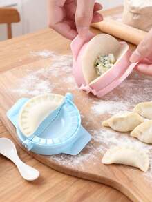 1pc Dumpling(13.8cm/4.45inX11.3cm/5.43in) Maker, Empanadas Press Mold Maker, Dumpling Mold For Pierogi, Pastelitos, Calzone, Turnovers, Chinese Dumpling, Kitchen Gadgets, Baking Supplies, Kitchen Items - Multicolor - View 2