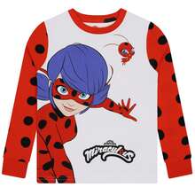 Miraculous Pyjamas | Ladybug And Tikki Girls Long Sleeve PJs | Snug Fit Kids Pyjamas - Multicolor - View 2