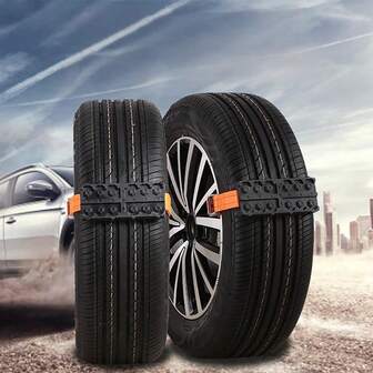 Automotive Anti-Slip Traction Mats, For Icy & Snowy Roads, Prevent Slipping & Get Unstuck