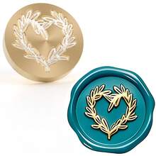 CYFUN DESIGN 1个树枝/心形/蒲公英/锚/蝴蝶图案蜡封印章头，可拆卸，无手柄，适用于信件、邀请函、婚礼、礼品包装、节日等。