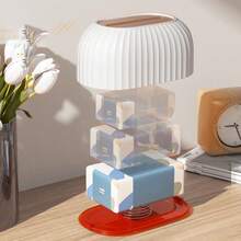 Spring-Loaded Automatic Lift Tissue Box - Large Capacity Home Living Room Tissue Box, Luxury Minimalist Desktop Storage Tissue Box - Multicolor - View 4