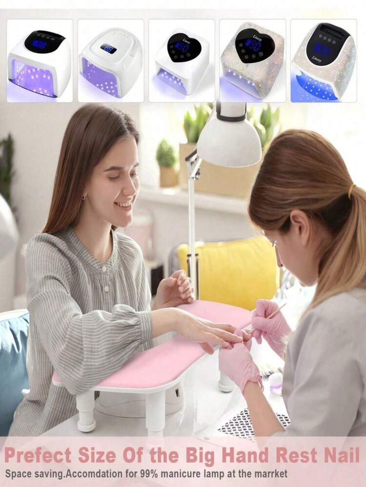 KAMUA 专业美甲扶手：U 型可调节美甲手托，符合人体工学的 PU 皮革设计，支撑手腕，是送给美甲师和美甲沙龙老板的完美圣诞节和情人节礼物。 - 彩色 - 查看 6