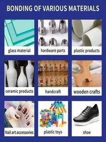 401 Super Strong Nail Glue, Professional Nail Art Use - Quick Drying Invisible, Suitable For Fake Nails, Rhinestones And Jewelry, Universal Nail Art DIY Craft - Multicolor - View 5