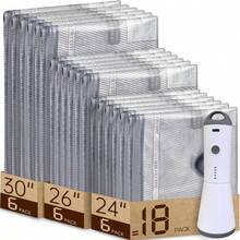 9 Packs Rechargeable Pump Vacuum Bags Travel Packing, Carry - On Size Vacuum Seal Bags Luggage And Suitcase Compression, Space Saver Clothes And Clothing Organization - 18 組合旅行裝 - 查看 1