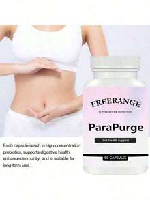 Selling Fast!FreeRange ParaPurge Advanced Parasite Cleanser - Gut & Colon Support 60 Capsules. Women's Health. - 1 - 查看 5