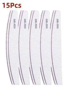 50支装指甲锉，双面指甲抛光器，专业美甲护理工具，适用于DIY指甲修型、打磨、抛光，适合女性手指甲和脚趾甲，是居家和美甲沙龙的理想之选，美甲用品