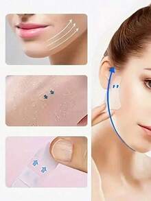 80片装面部提拉胶带 | 隐形即时提拉胶带 | 提升松弛肌肤，减少双下巴 | 无酒精，男女通用，适合所有肤质 | 可遮瑕 - 多色 - 查看 8