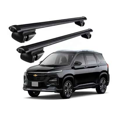 2-Pack Car Roof Rack Crossbars Aluminum Alloy Luggage Bars Universal for SUVs and Off-Road Vehicles with Vertical Rod,  Barras Transversales para Techo – Universales, con Llave, Ideales para Maletas, Kayaks, Tablas o Bicicletas