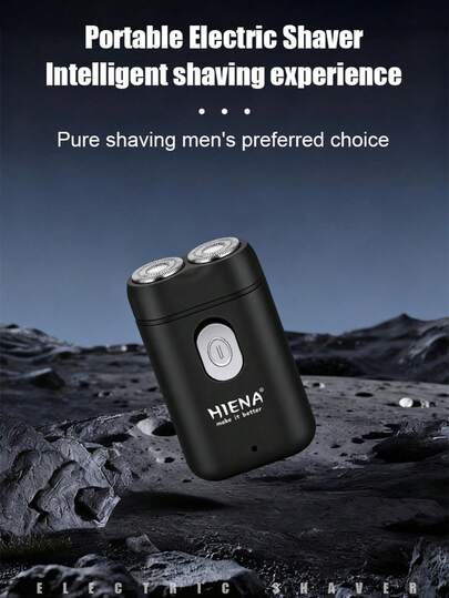 HIENA 1 pieza Afeitadora eléctrica para hombres, afeitado suave y rotativo, carga de batería de litio USB, Body mini para un trabajo y viaje fáciles, acompañándote en cada día de tu vida diaria