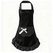 1 pieza Delantal vintage con mariposa, delantal de estilo retro lindo para mujeres, delantal vintage sexy con bolsillos, regalo del Día de la Madre - Negro - Ver 10