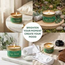 EVODUCK 3oz Sage Smudge Scented Candles Premium Sage Purify Elevate Energy Cleansing Smudge Candle For Meditation, Yoga, Natural Soy Wax For House Blessing, Home Sanctuary Perfect For Spa, Office Decor, Handmade Luxury Spiritual Gift For New Home, Birthday, Self-Care Winter Gifts, Gift For Woman