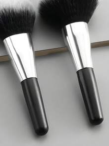 2件套便携式双头化妆刷套装 | 1支散粉刷 + 1支腮红刷 | 小巧便携，全套化妆工具，送礼佳品 - 銀色 - 查看 3