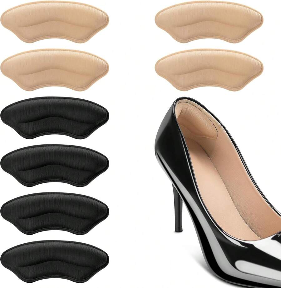 EstiloTendenciaNINEMAX Almohadillas De TalóN Adheribles Esponja Para Zapatos De Mujer Y Hombre 4 Pares, Plantillas Protectoras, Relleno Para Zapatos Grandes, Cojines De TalóN Para Evitar Ampollas Y RozadurasCalidad PremiumVersióN Mejorada - 1 - Ver 1