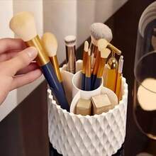 360° Rotating Brush And Pen Holder For Makeup Brushes - trắng - Xem 3