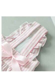 1 pieza Vestido de verano a rayas para perros pequeños, vestido de princesa para cachorros Teddy, Poodle y otras mascotas pequeñas