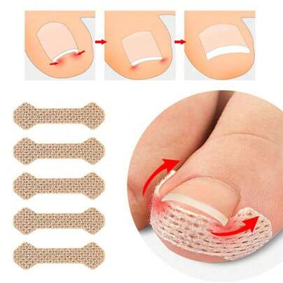10/20/30/40/50/60/70/80/90/100pcs/Set Ingrown Toenail Correction Patch, Painless Improvement For Ingrown Nail Troubles, Toenail Corrector Suitable For Various Foot Care Types