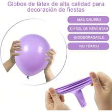 Kit de Arco de Guirnalda de Globos, 100 Piezas Kit de Globos de Fiesta de 18 12 10 5 Pulgadas para Feliz Cumpleaños Baby Shower Boda Aniversario Fiesta los globos de diferentes tamaños permiten un arco talla grande dinámico y vistoso - rosa021 - Ver 11