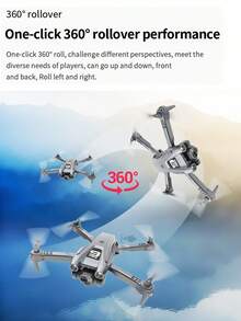 CASRRA Drone K9 con cámaras duales, equipado con caja de almacenamiento plegable para fotografía aérea conveniente. Este innovador cuadricóptero multifuncional se puede controlar a través de una aplicación, con control de velocidad, control de detección de gravedad, volteretas de 360 grados y aterrizaje con un solo toque. Un regalo ideal para principiantes adultos, fiestas de cumpleaños, festivales, Navidad y Halloween. - Negro - Ver 4