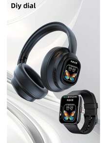 HYUNDAI X1PRO Wireless Bluetooth 6.0 Headphone,AI Translation Earphones,100+Languages,With Magnetic Touch Control LED Screen - one-size - View 10