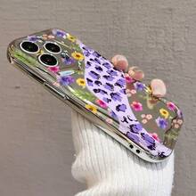 17promax/16pro/15plus/14/13/12/11対応 電鍍防摔スマホケース 花とレオパード柄 スタイリッシュデザイン 衝撃保護 高品質素材 携帯電話カバー for  17promax,16pro,15plus/14/13/12/11 - シルバー - チェックする 8