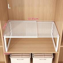 1件装可扩展黑白衣柜，多层储物空间，带搁板、拉出式鞋架、书架，适用于厨房和浴室收纳，空间整理，有3种尺寸可选，适合衣橱、宿舍、家居、返校季、教师节礼物、女士收纳、旅行和节日、秋季万圣节装饰