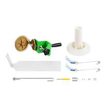 WOBENFOG Large Capacity Yarn Winder, Hand Operated With Easy Clamp-On Base, Metal Yarn Ball Winder, Fiber/Wool/String Ball Winder, For Crocheting - Silver - View 3