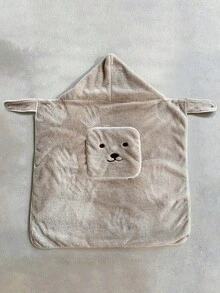 1pc Upgraded Baby Windproof Blanket, Thicker Design, Coffee Color, Baby Carrier Wind Cover, Warm Cloak, Portable Cover, 3-In-1 Multifunctional Blanket, Foldable, Washable, Suitable For Toddlers Outdoor Travel, Multiple Colors Available, Warm And Portable, Suitable For Outdoor Activities - Brown - View 6