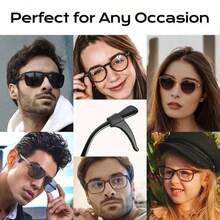 10-Pack Soft Silicone Eyeglass Ear Hooks - Non-Slip And Adjustable Eyeglass Ear Grips, Comfortable And Flexible, Prevents Pinching, Non-Sticky And Colorfast, Odorless, Suitable For Fashion Glasses/Reading Glasses, Perfect For Sports, Work, And Daily Wear. - 彩色 - 查看 3