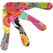 French Bull Cuchillos esparcidores, juego de esparcidor de melamina, esparcidores de aperitivos, floral, juego de 4, Floral, 15.24, 1 - floral (floral de jardín) - Ver 9