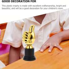 2 Stück Goldener Daumen-Hoch Pokal - Eleganter Kunststoff 1. Platz Pokal, geeignet für Sport, Wettbewerbe, Preisverleihungen und Partys, Sportpokal, Schulveranstaltungspreis, Sportgeschenk, langanhaltend und vielseitig einsetzbar, perfekt als Partyfavors, Gruppensport, Fußballspiel, Basketballspiel, Sportveranstaltungen, Klassenprämien, Geburtstagspartygeschenke, Familienfeiern, Spielergeschenke, Geschenke für Männer, Geschenke für Frauen, personalisierte Geschenke - Verschiedenfarbig - Übersicht 4