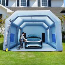 Inflatable Spray Booth Car Paint Tent 33x20x13ft Filter System 2 Blowers - 33x20x13ft 1100W - View 9
