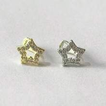 1 chiếc răng giả đính đá Zirconia hình ngôi sao năm cánh rỗng, kiểu dáng thời trang unisex, thích hợp đeo hàng ngày. - Nhiều màu - Xem 4