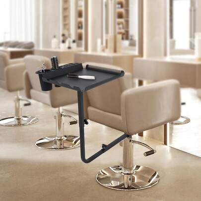 Aohuada Professional Salon Tool Tray For Styling Chair, Hair Extension & Styling Tool Organizer Side Table Tray, Portable Utility Tray For Hairdresser Station, Spa, And Beauty Salon Accessories