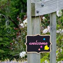 14 Pcs Chalkboards Signs 4. X 6.3 Inch Chalkboard Tags Hanging Message Board Chalkboard Labels Kitchen And Weddings - 黑色 - 查看 7