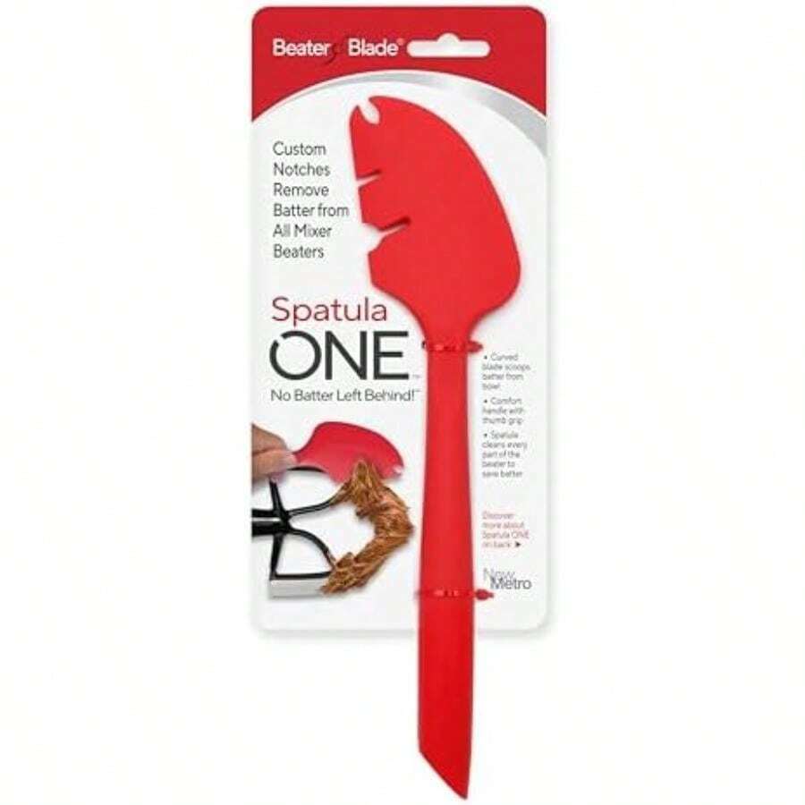Espátula de silicona ONE mezclador raspador y espátula, rojo(11 pulgadas Rojo -) - Multicolor - Ver 1