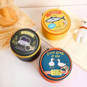 Canned Food Coin Pouch, Funny Gifts Idea, Canned Truffle Bag, Butter Bag, Tuna In Oil Bag, Foie Gras D'oie Bag, Creative Cute Makeup Bag Canned Food Coin Bag - Gifts For Friends And Everyone, Coin Pouch For Women And Everyone