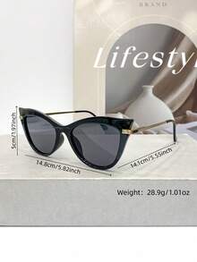 新款复古大框时尚眼镜，不对称造型高端男女通用眼镜，适合日常佩戴、派对和假日穿着 - 彩色 - 查看 4