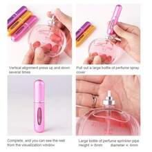 4pcs Portable Mini Perfume Atomizer Set - Refillable Travel Size Fragrance Dispenser For On-The-Go Touch Ups, Leakproof & Easy Fill Spray Bottles For Purse, Pocket & Gym Bag - Như thể hiện trong hình - Xem 4