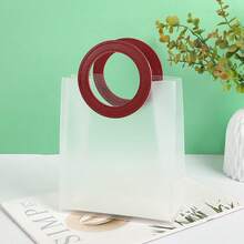 手提礼品袋 PVC 包装袋 带提手 婚礼 生日 情人节 纪念品袋 宾客礼品袋 - 彩色 - 查看 3