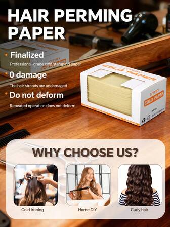 180/360pcs Disposable Salon Perming Papers, Thin End Papers Suitable For Hair Rollers, Heat Resistant Hair Packaging Papers, Curling Papers, Styling Accessories Suitable For Home Cold & Hot Perming