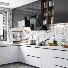 10/20/50pcs Marble Effect Self-Adhesive Wall Tiles, Vinyl Foam Wall Stickers, Waterproof And Moisture-Proof, Easy To Clean And Cut, For Bathroom, Living Room, Kitchen, Bedroom Renovation - Multicolor - View 10