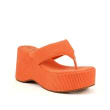So Me Jessee Women's Platform Thong Slip On Sandal   Beach    Vacation  Beach    Spring / Summer - 橘色 - 查看 3