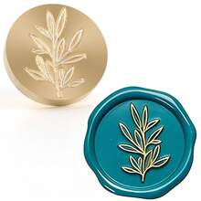 CYFUN DESIGN 1个树枝/心形/蒲公英/锚/蝴蝶图案蜡封印章头，可拆卸，无手柄，适用于信件、邀请函、婚礼、礼品包装、节日等。