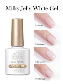 BORN PRETTY 10ml Milky White Quick Extension Gel Nail Polish Pink Nude Construction Quick Building Semi Permanent Nail Art Hard - Clear - View 3