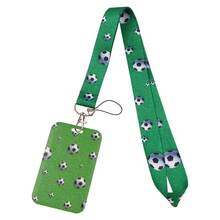 New Sports Football Card Holder, Student Bus Card Case, Ball Game Work ID Protector, Long Lanyard ID Badge Holder, Factory Card, Metro/Bus Pass Chest Plate Protector, Campus Card Holder, Kindergarten Card Holder, Student ID Card Case, Back To School Essential