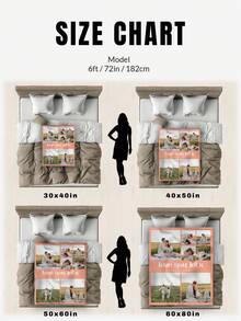 1pc Customized Photo Blanket, Customized Flannel Blanket, Can Print Photos And Text, Bedding Blanket, Customized Bed Blanket, Customized Photo Blanket, Personalized Family Photo Blanket, Customized Image Blanket, Personalized Family Photo Blanket, Personalized Throw Blanket, Blanket For Best Friend, Cozy Blanket, Family Gift, Wedding Gift, Christmas Gift, Birthday Gift, Gift For Friends, Gift For Her, Gift For Pets - Style 6 - View 8